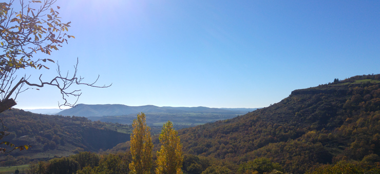 Vue depuis les gîtes